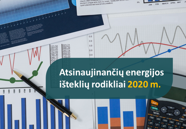 Atsinaujinančių energijos išteklių 2020 m. svarbiausi rodikliai