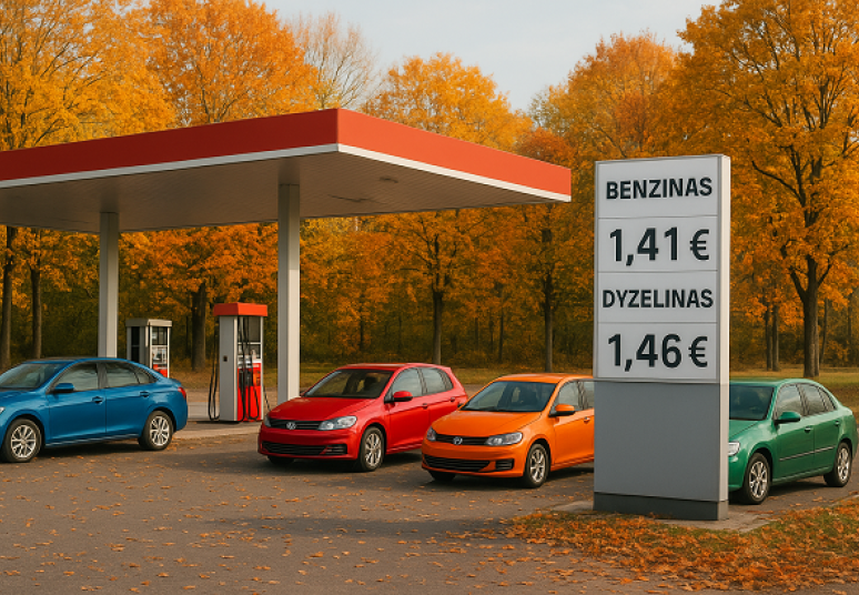 Dyzelinas pinga trečią savaitę iš eilės