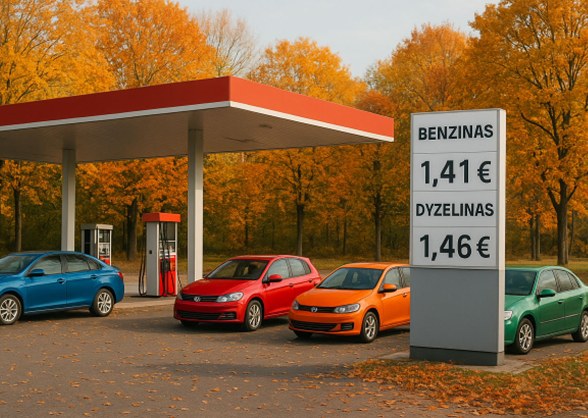 Dyzelinas pinga trečią savaitę iš eilės