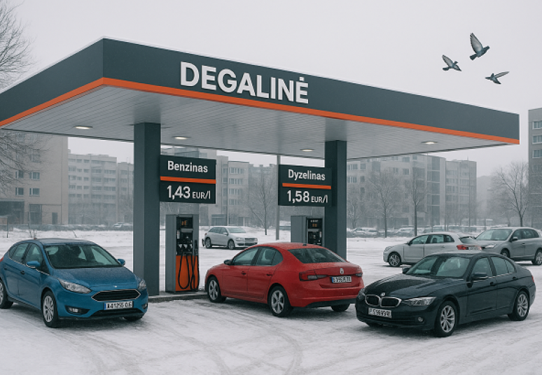 Skirtumas tarp dyzelino ir benzino kainų Lietuvoje – didžiausias šiais metais