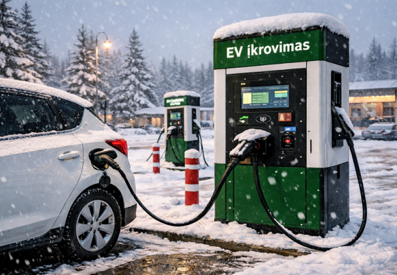 100 kilometrų kelionės išlaidos elektromobiliu – tik 5,29 euro