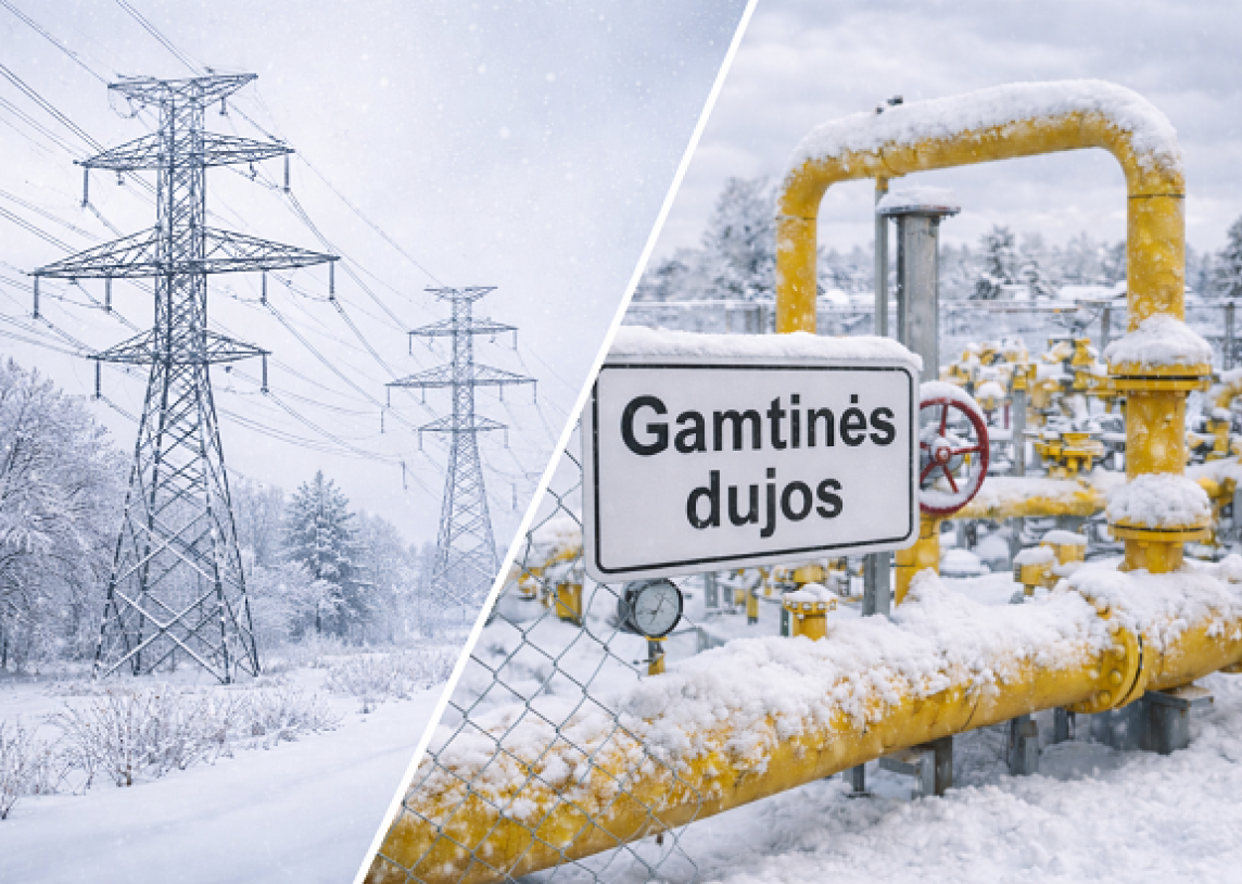 Sumažėjus vartojimui, atpigo elektra ir gamtinės dujos, bet toliau brango biokuras