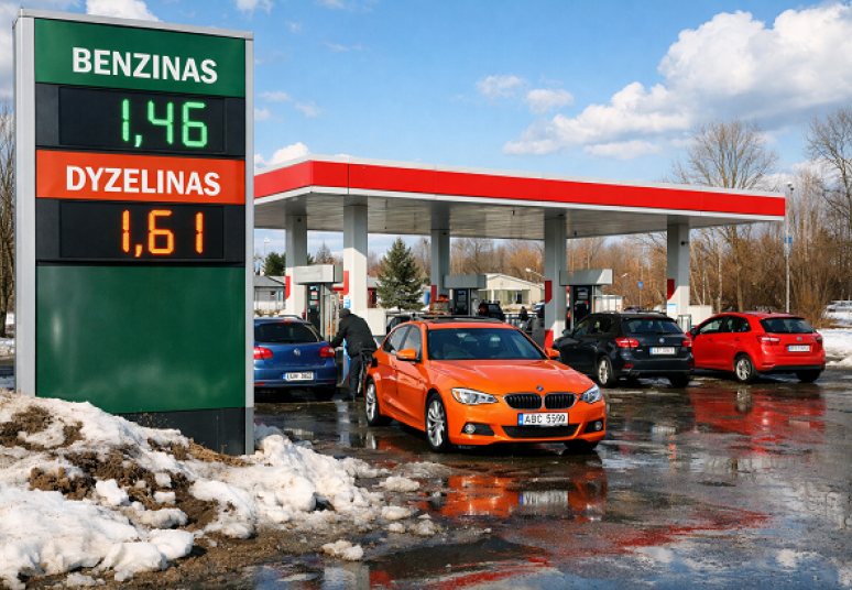 Degalų kainos didėjo visose ES šalyse, Lietuvoje jos išlieka praėjusių metų lygio