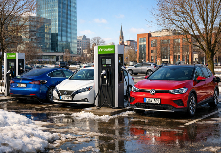 Elektrinių automobilių vasarį įregistruota 25 proc. daugiau nei prieš metus