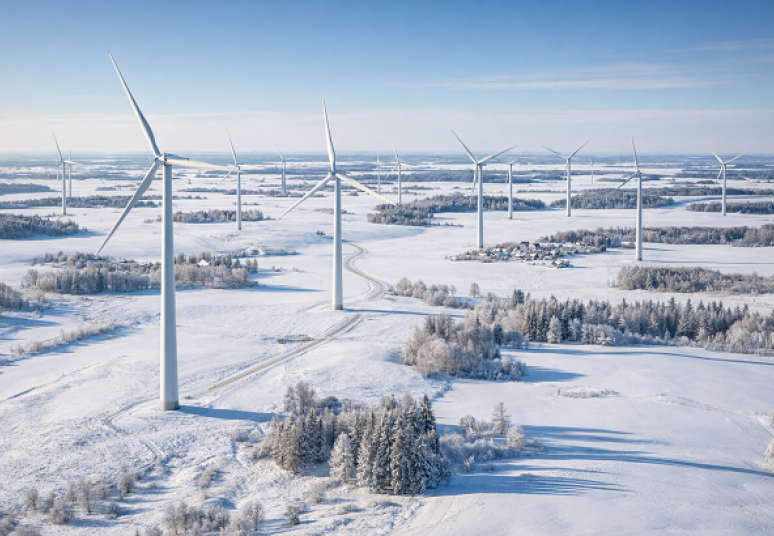 Vėjo elektrinės 2025 m. gruodį Lietuvoje pagamino didžiausią elektros energijos kiekį istorijoje