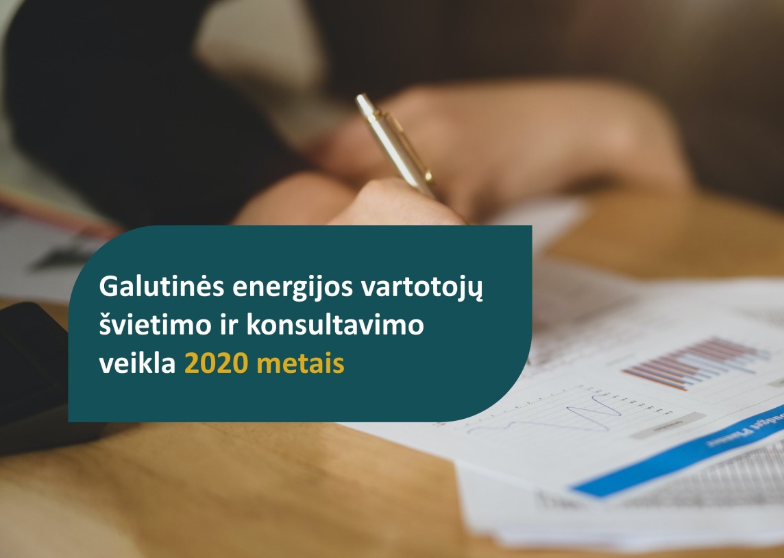 Galutinės energijos vartotojų švietimo ir konsultavimo veikla 2020 metais