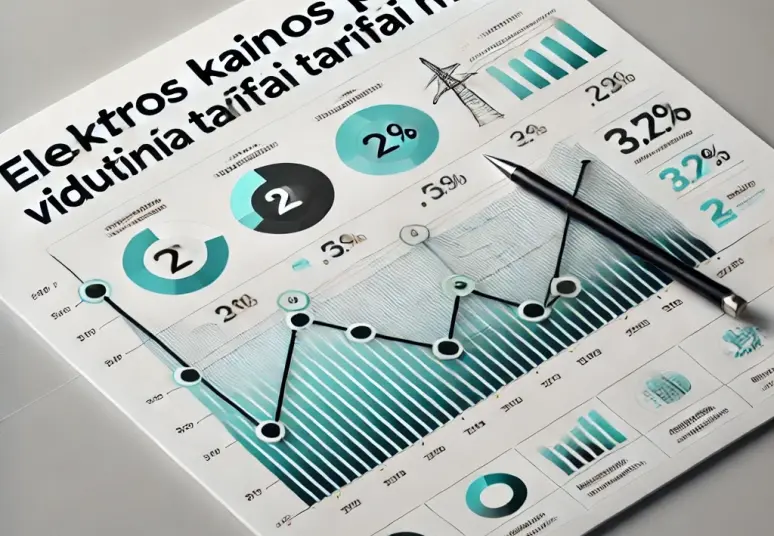 Elektros kainos planų vidutiniai tarifai mažėjo