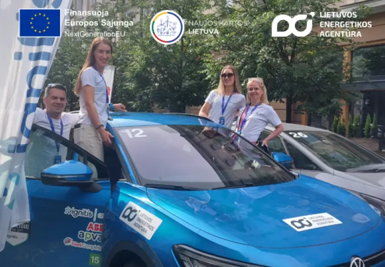 Lietuvos energetikos agentūros komanda – 10-osiose elektromobilių varžybose