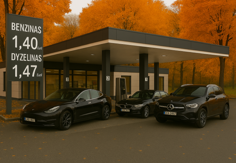 Pirmą kartą per kelias savaites atpigo tiek benzinas, tiek ir dyzelinas