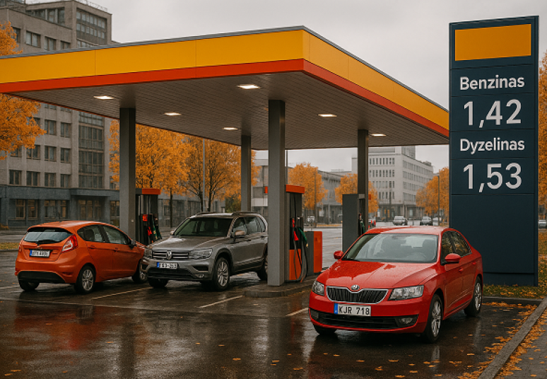 Benzino kainos Lietuvoje ir Lenkijoje susilygino