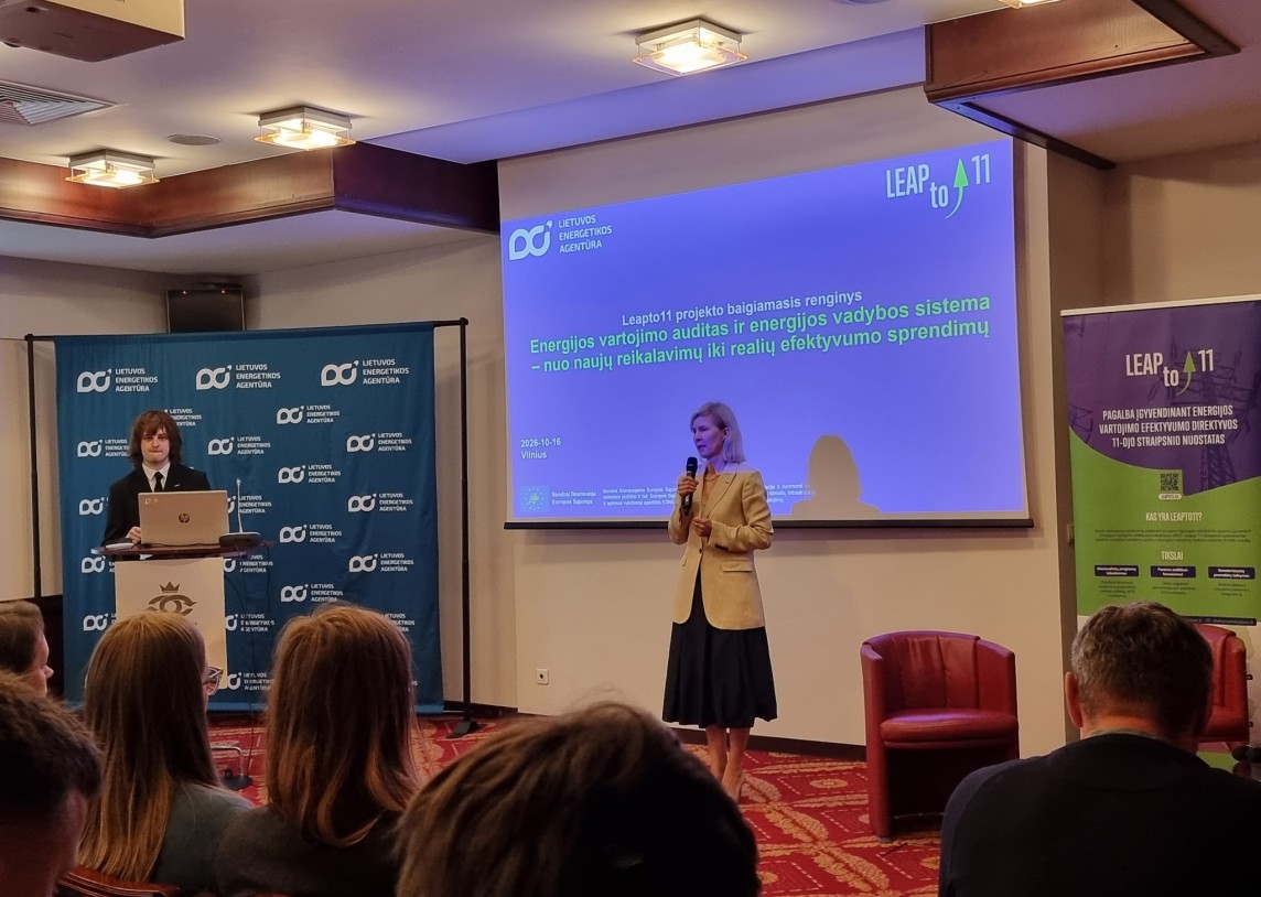 Įmonių dalijimasis praktine patirtimi padeda lengviau įgyvendinti naujus energijos vartojimo efektyvumo reikalavimus