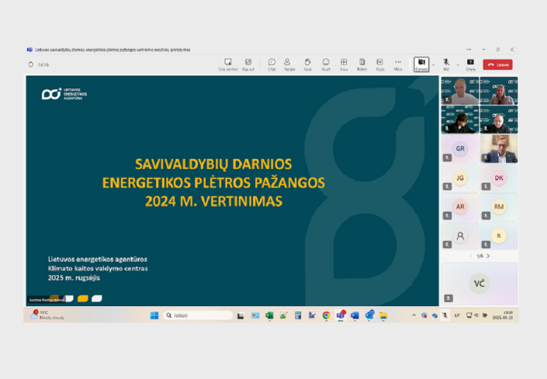Darnios energetikos plėtros pažanga ryškesnė didmiesčių ir kurortų savivaldybėse