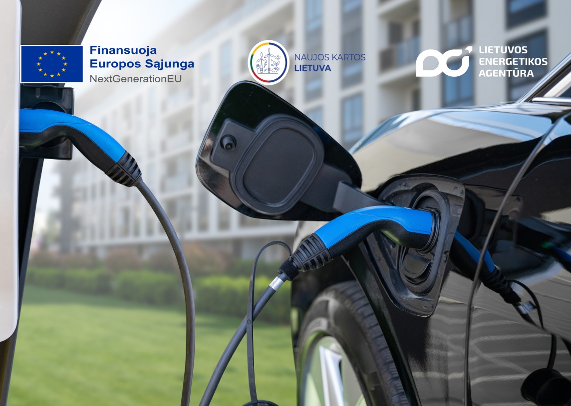 Pasinaudojus valstybės finansavimu, jau įrengta beveik 8 100 elektromobilių įkrovimo privačių prieigų