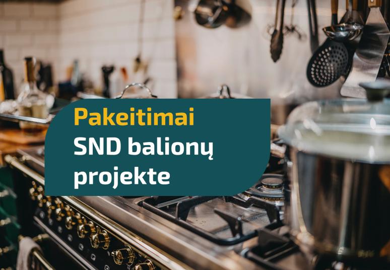 Pakeitimai SND balionų kitais energijos šaltiniais projekte