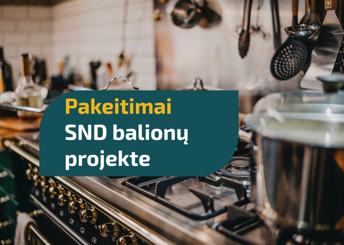 Pakeitimai SND balionų kitais energijos šaltiniais projekte