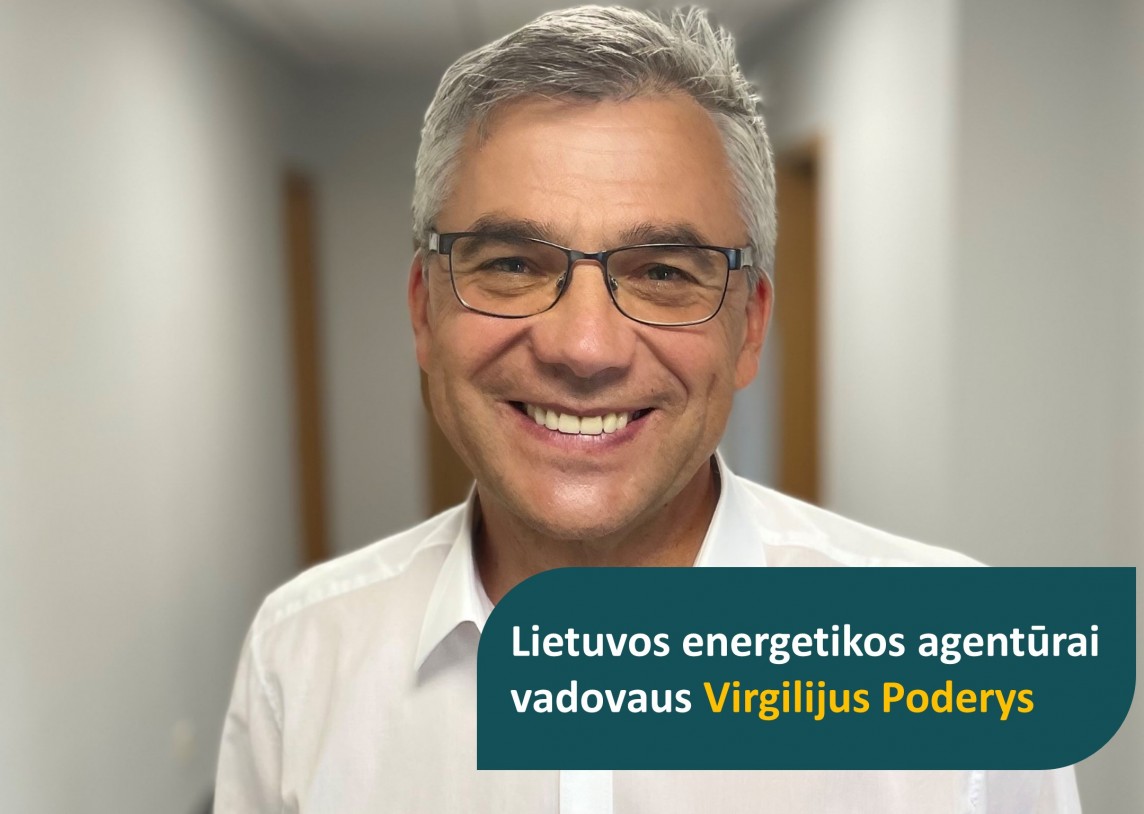 Lietuvos energetikos agentūrai vadovaus Virgilijus Poderys 