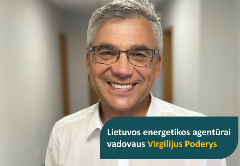 Lietuvos energetikos agentūrai vadovaus Virgilijus Poderys 