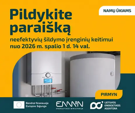 Pildykite paraišką